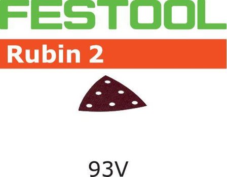 Festool STF RU2 Slippapper V93, 6-hålat, 50-pack P220, Maskintillbehör & förbrukning