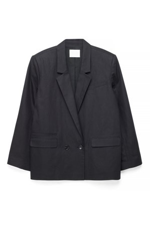 NA-KD Maxi-Oversize-Blazer aus Leinenmischung - Sommerset - Schwarz - EU 36