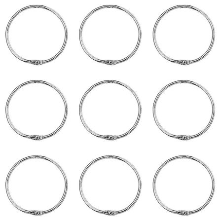 12 stk. dekorative gardinringe - moderne, praktiske metalspænderinge