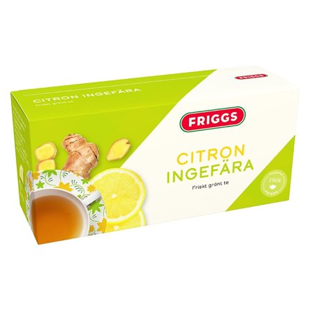 Friggs Health Food Green tea Ingefær Sitron