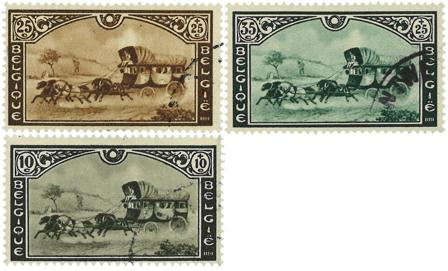 Belgien 1935 - OBP 407-09 - Stemplet
