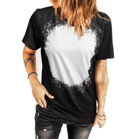 Dam T-shirts Tie Dye Gradient Hole Digital 3d Printing Summer
