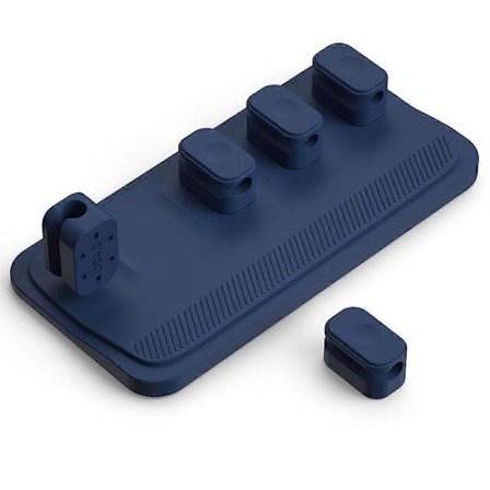 Kabelhantering, Magnetisk Kabelhållare, Multifunktionell Sladdhållare för Skrivbord, 5 Klämmor för Lightning-kablar, USB C-kablar