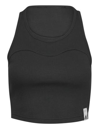 W Lng Rib Tank Black Adidas Sportswear