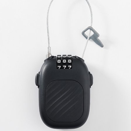 Infällbart kombinationslås med stålvajer - Säkra din utrustning