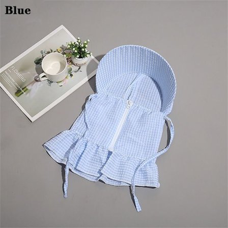 Solhatt Dame Luer BLÅ