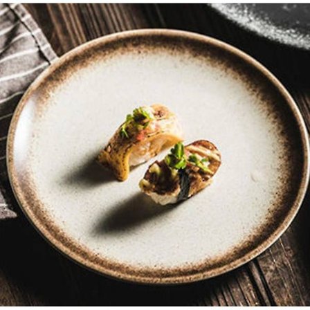 Japansk Keramisk Middagstallerken Steak Grunn Salatsuppe