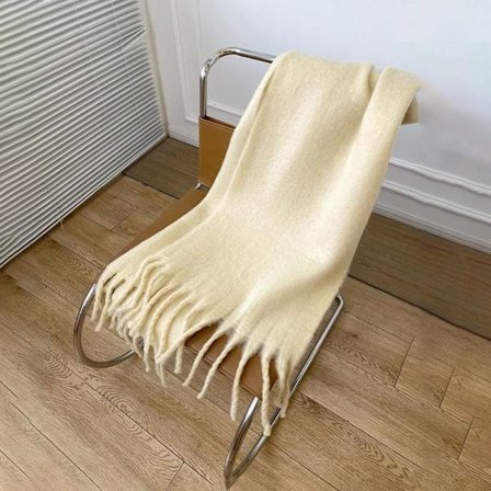 Mohair Dam Scarf Långa Scarves BEIGE