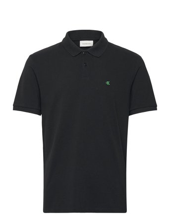 Ss Monogram Pique Polo Black Calvin Klein Jeans