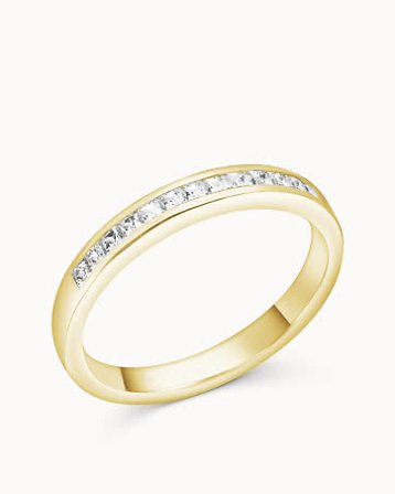 Eternity Ring Nellie Petite Princess-cut Lab-Grown Diamonds 18K Yellow Gold