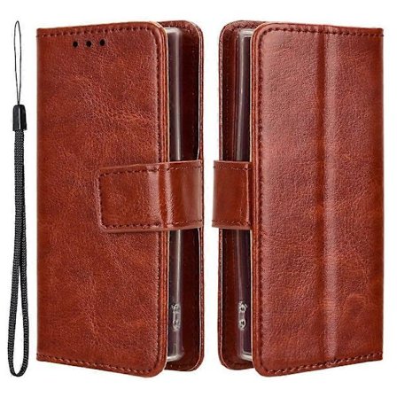 Telefoncover til Nokia 105 4G (2023) Crazy Horse Tekstur PU Læder Anti-drop Wallet Stand Cover (FMY)