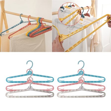 6 STK Ekstra store kleshengere frakkhenger justerbar skulder