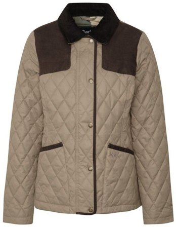 Barbour Keeper Wear Quilt naisten takki, Military Brown