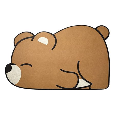 Blød diatoméjord gulvmåtte absorberende og hurtigtørrende badeværelse køkken badeværelse ikke-s