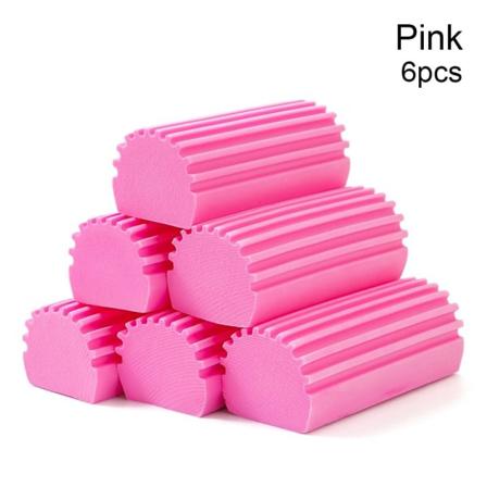 Magiskt dammrengöringssvampar våtrengöring dammsvamp Pink 6 Pcs-6 Pcs