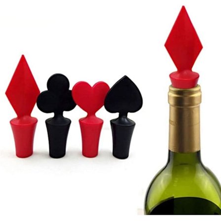 4st Funny Wine Stopper Novelty Wine Stoppers, återanvändbar Wine Saver