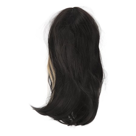 Kvinnor Lång Rak Höglight Peruk Rak Värmebeständig Andningsbar Nät Justerbar Syntetisk Peruk med Lugg