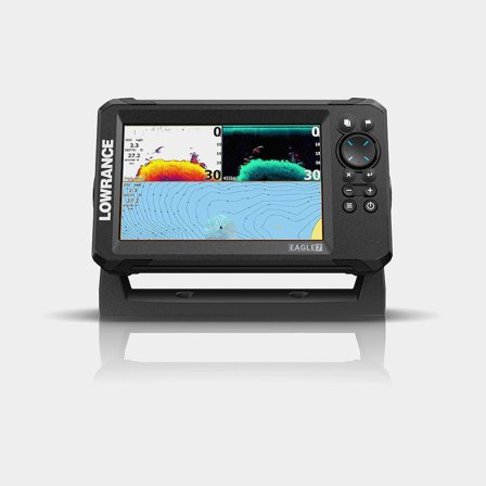 Plotter Lowrance Eagle, 7" + trasduttore SplitShot (CHIRP, DownScan, & frequenza veloce)