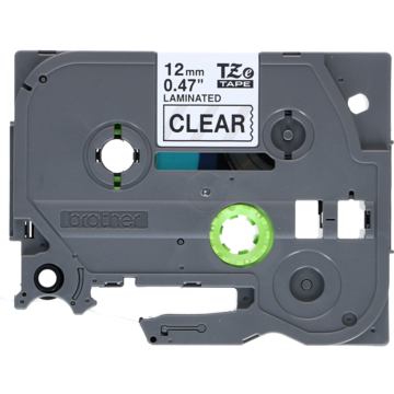 ETIKETTBÅND SORT/TRANSP. 12MM