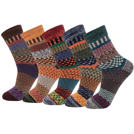 Sokker - (5-pak) - Lounge Sokker - Lounge Sokker til Mænd - Varme Vintersokker til Mænd - Varme Sokker - Herresokker - Julegave - Fødselsdagsgave