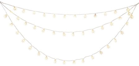 Konstsmide 4042-103 Ljusslinga gardin av snöflingor, Belysning