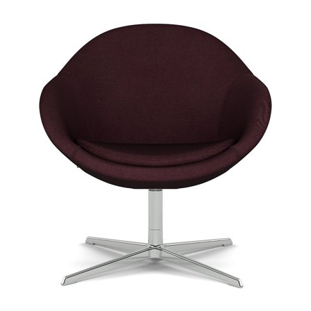 Varier Furniture Kokon Club - Red Polyester - Chrome base