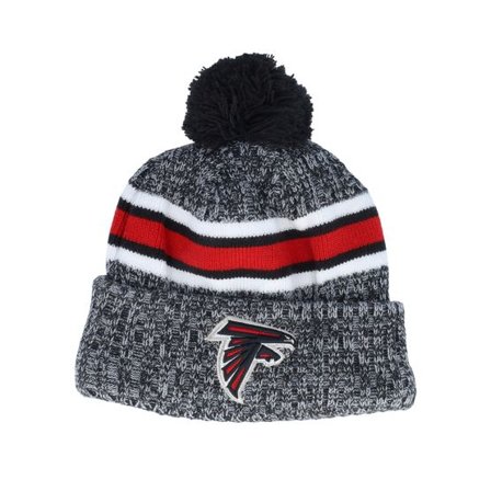 New Era - NFL Svart pom Beanie - Atlanta Falcons Sport Knitted NFL Sideline 23 Black Pom @ Hatstore