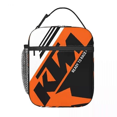 i2471 Ready To Race Enduro Cross Motocross Isolert Lunsjveske Bærbar Termisk Kjølebag Bento Boks Barn Skole Barn swg3703