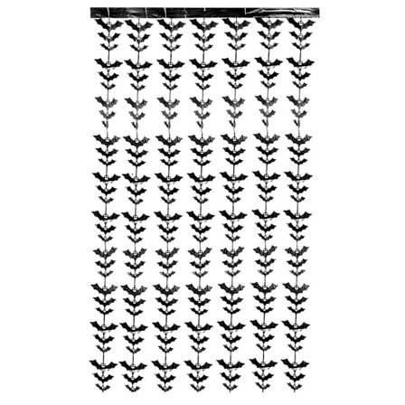 Halloween Fladdermus Frans Entré Gardin Bakgrund Gardin Halloween Party Gardin (FMY)