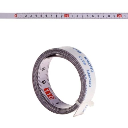 Selvklebende målebånd fra venstre til høyre, høyre til venstre, midten av begge sider 1/2/3/4/5M (1M, venstre til høyre)