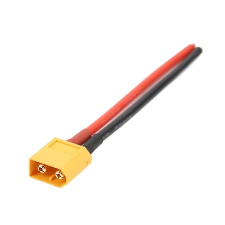 112mm XT60 Hannkontakt XT60 Batteri Hannkontakt Plugg med 14 AWG Silikontråd