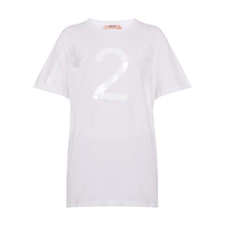 N21 N°21 T-shirts and Polos , Wit , Dames , Maat: S