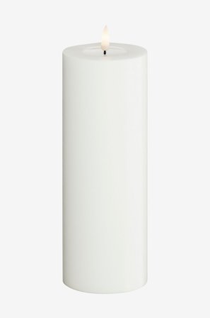 DeluxeHomeart - LED-søylelys 7,5x20 cm - Hvit - Lys - Fra Homeroom