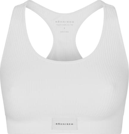 Röhnisch Women's Micro Rib Soft Bra White Alusvaatteet M
