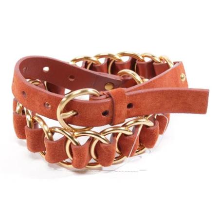 Miu Miu Pre-owned, Pre-owned Leather belts Bruin, Dames, Maat:ONE Size