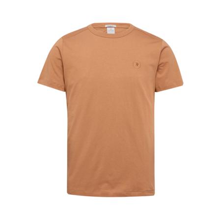 Cast Iron, T-Shirt- CI S/S R-Neck Regular FIT Heavy Slub Beige, Heren, Maat:L,stof