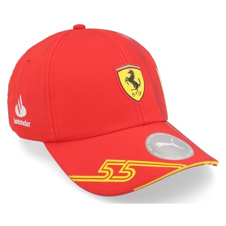 Formula One - Motor Rot Adjustable Cap - Kids Ferrari F1 23 Special Edition Sainz Red Adjustable @ Hatstore
