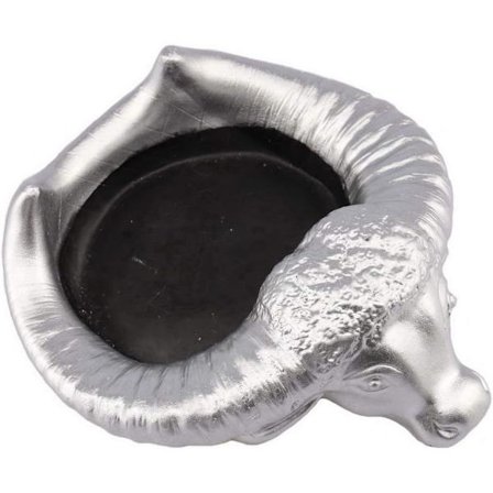 Vintage europeisk silverko keramik askkopp hem vardagsrum hotell bar kreativ dekorativ silver A