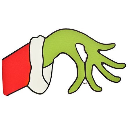 Juledekoration Juleophængende Dørskilt i Træ Grinch-Guirlande Hjem Dekorationer til Købscenter