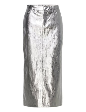 Mango | Metallic Midi Skirt | 38