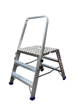 Skeppshultstegen 4211-04-210 Stegpall inklusive säkerhetsbåge 4 steg, 975 mm, Stegar & ställningar