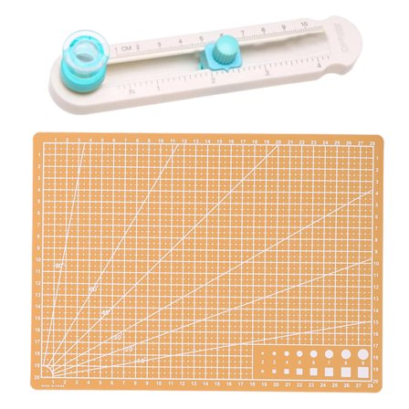 360 ° Roterbar Circle Cutter Skärmatta Kit Hög exakt skala Skärmatta för kompositpapper