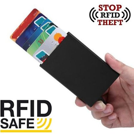 Wallets Card holder with RFID Safe Protection Aluminum compartments