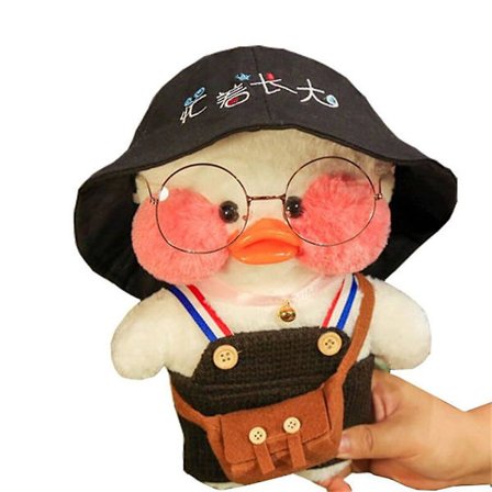 Kuuma 30cm Lalafanfan Kawaii Cafe Mimi Keltainen Ankka Pehmolelu Söpö S