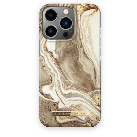 iDeal of Sweden Fashion Case iPhone 14 Plus, Golden Sand Marble