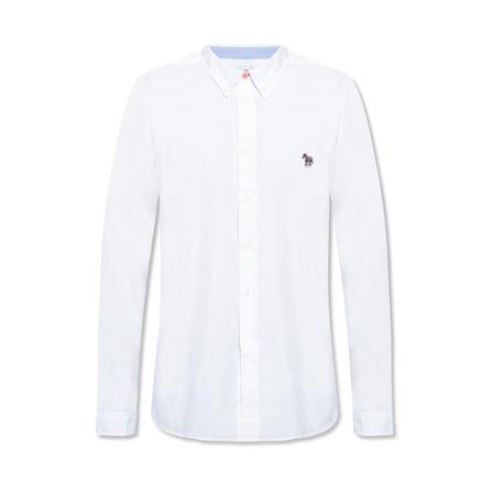 PS By Paul Smith Cotton shirt Hvid, Herre Skjorter