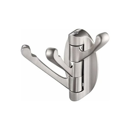 Klädhängare väggkrok 3 krokar klädhängare badrum handdukshållare förvaring väggmontering borstad nickel