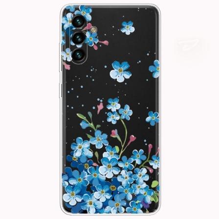 Deco Samsung Galaxy A13 5G Suojakotelo - Blue Flowers Multicolor