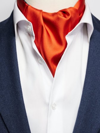 Orange Ascot Plain
