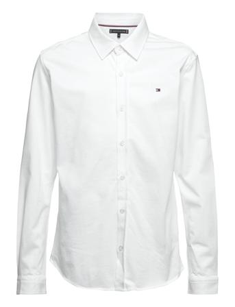 Solid Jersey Shirt Skjorte Hvid Tommy Hilfiger